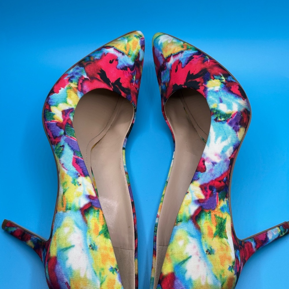 Women’s BCBGeneration Floral Heels Size - Picture 8 of 14